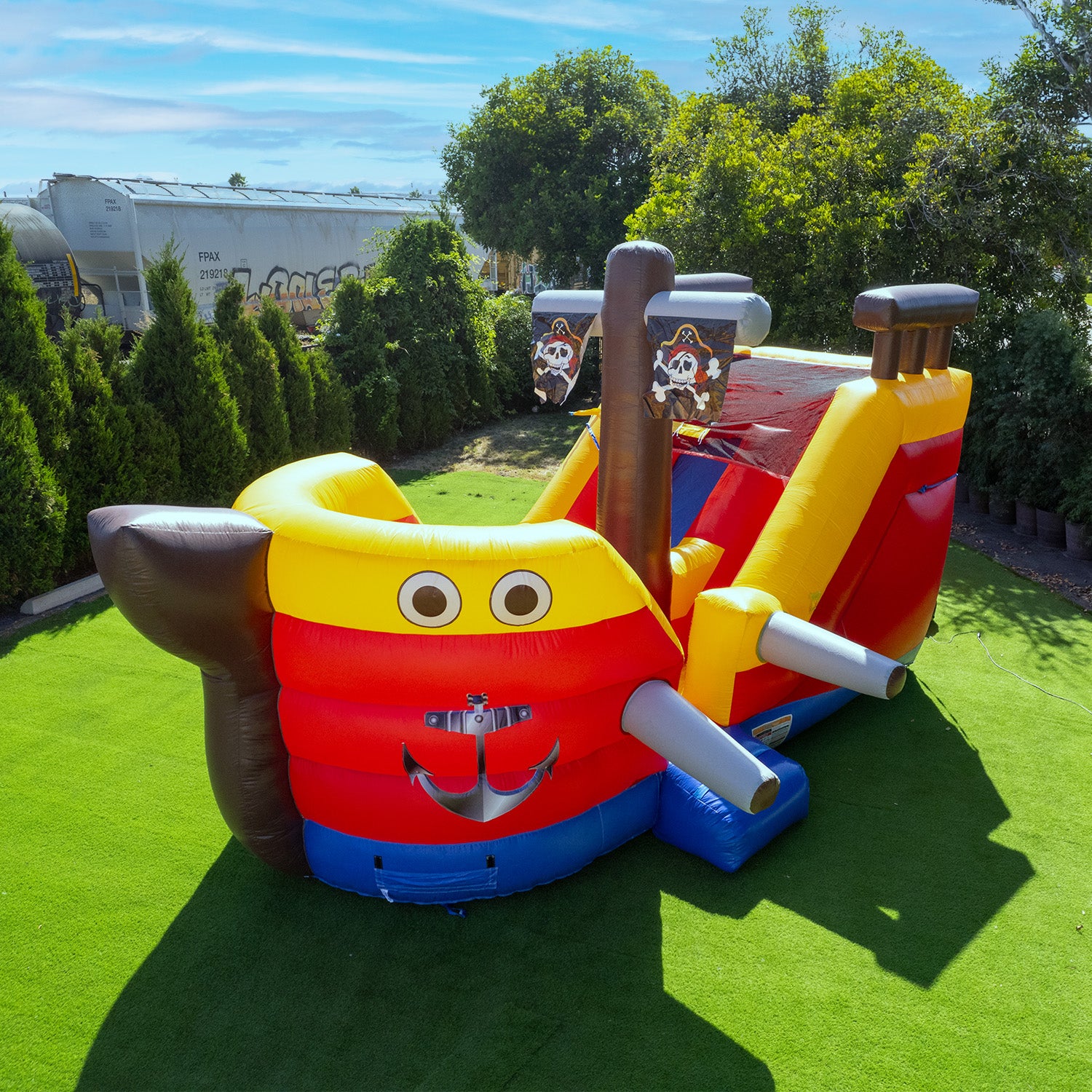 15' Pirate Ship Water Slide Playset