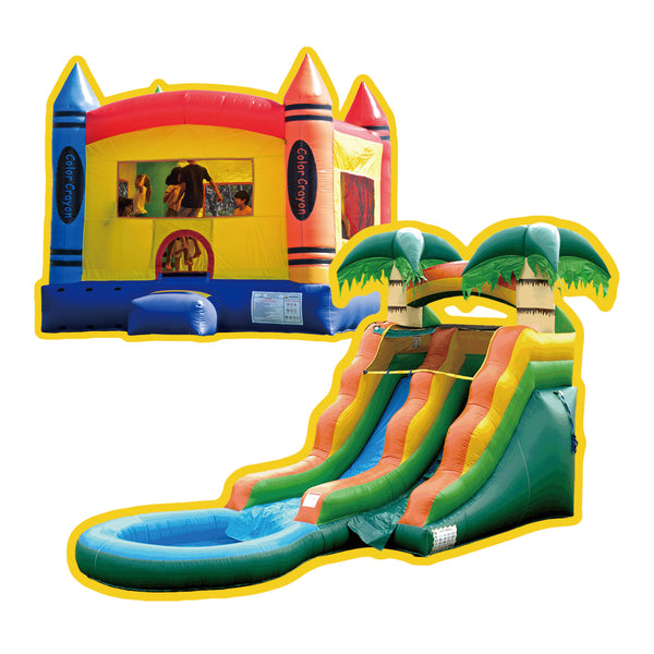 Crayon and Summer Breeze Bundle - Hero Kiddo Inflatables