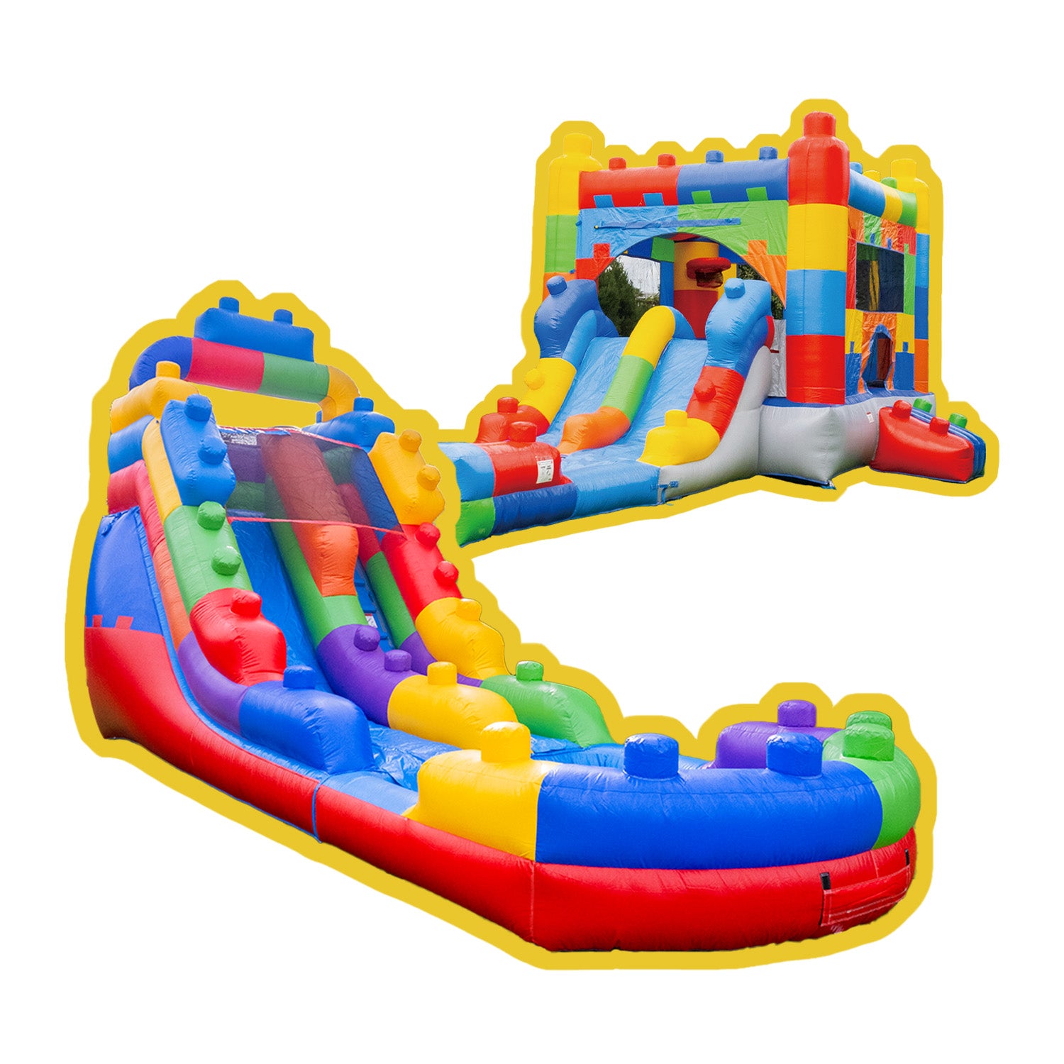 New! Block Party Bundle - Hero Kiddo Inflatables