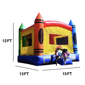 Crayon Party 13' x 15' Bounce House