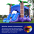 Enchanted Forest 17.5' x 13.5' Bounce House and Dual Lane Slide Combo