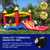 Red Castle Bounce House Water Slide with Dual Lane and Splash Pool