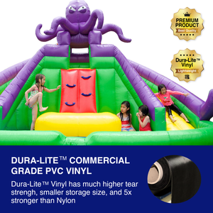 Octopus 10' x 16' Water Park and Dual Lane Slide
