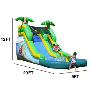 Safari 12’ Water Slide with Pool