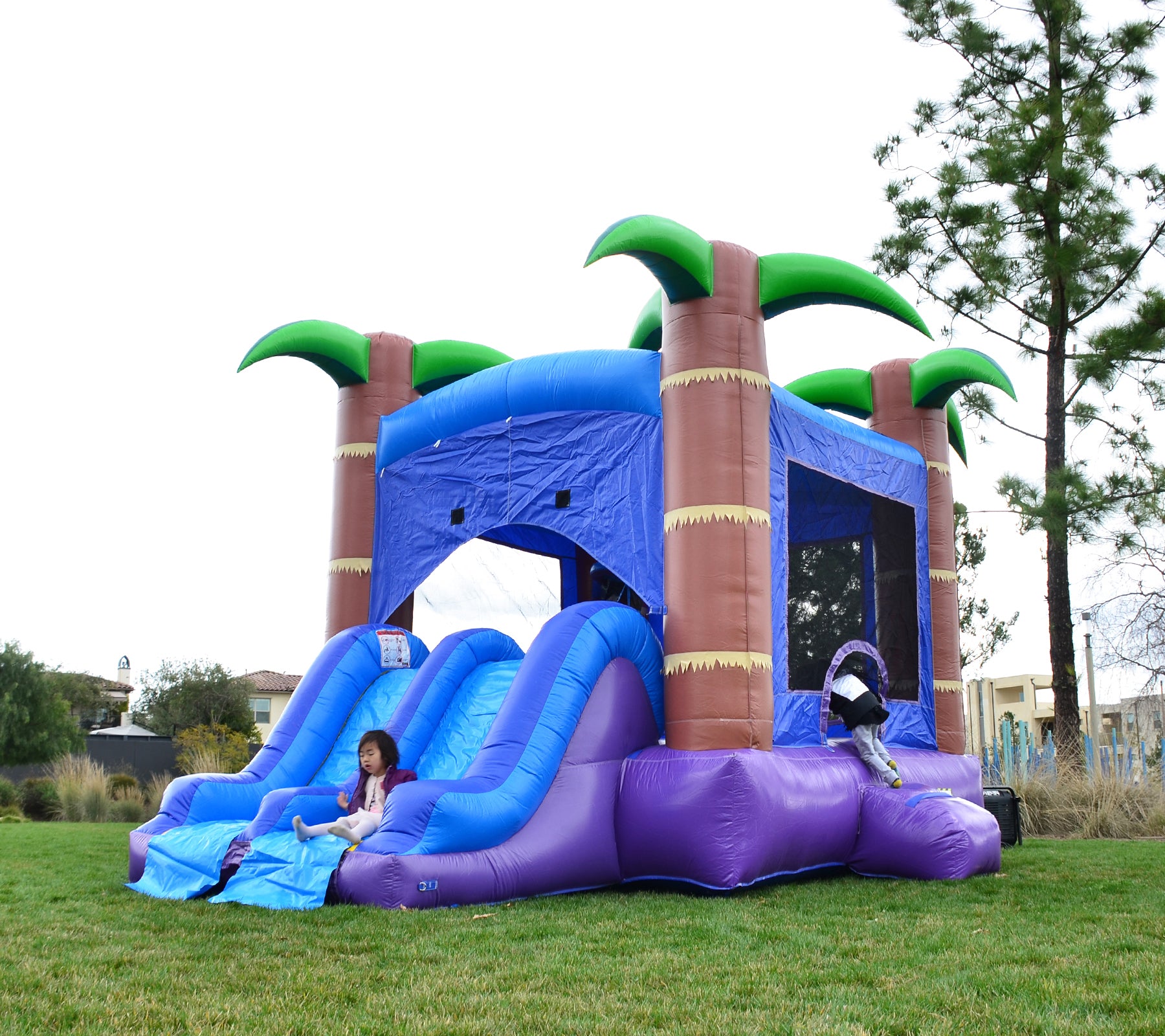 Rental Grade Inflatable Bounce House with Slide Combo