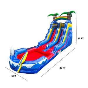 Ocean Shark 15’ Water Slide with Detachable Pool