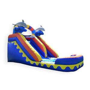 Dolphin Splash 14’ Water Slide with Pool