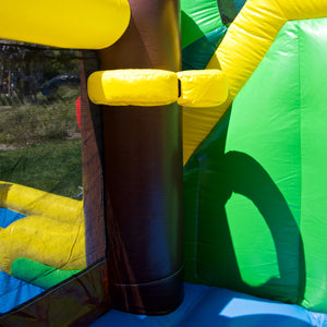 Caterpillar Bounce House Water Slide with Splash Pool